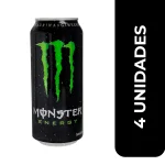 MONSTER ENERGY NEGRO 473ML X 4
