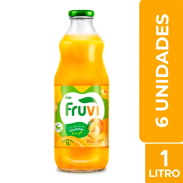 FRUVI DURAZNO 1L X 6