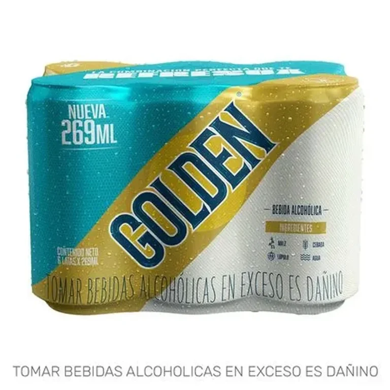 GOLDEN LATA 296ML X6