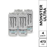 MONSTER ENERGY (BLANCO) ULTRA 473ML X4
