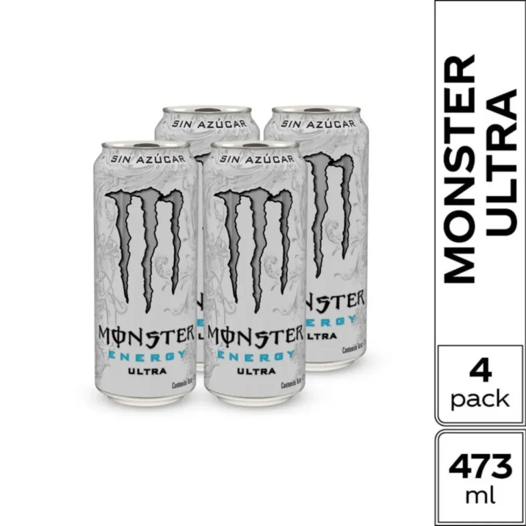 MONSTER ENERGY (BLANCO) ULTRA 473ML X4