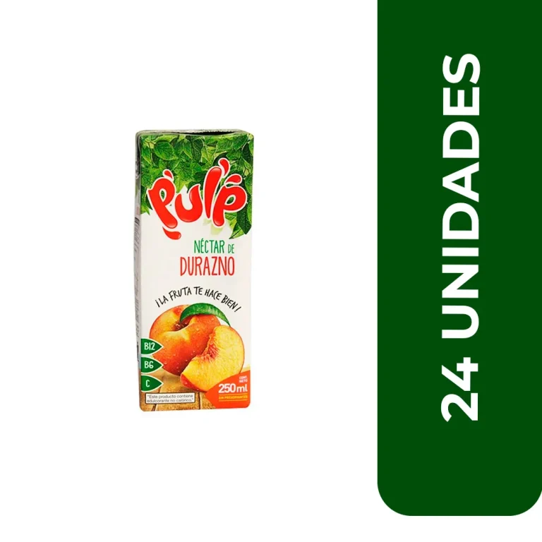 PULP DURAZNO TETRA 250 MLX24