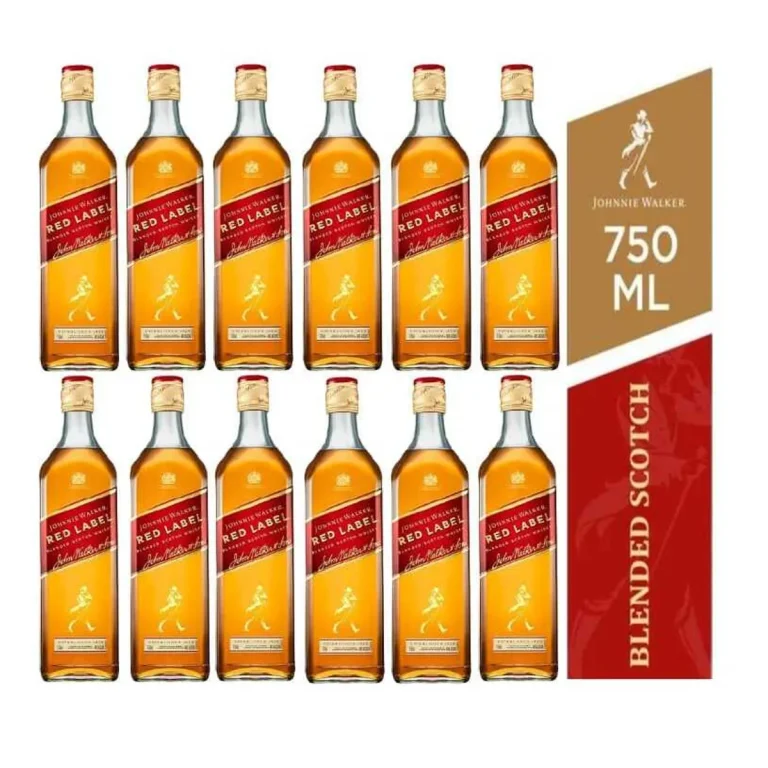 JOHNNIE WALKER RED LABEL 750MLX12