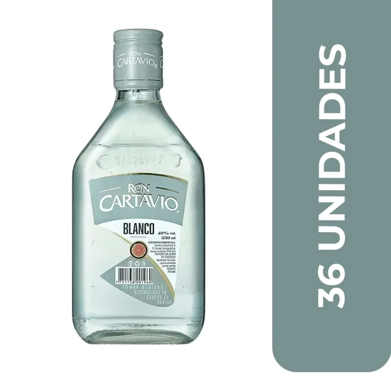 RON CARTAVIO BLANCO 250MLx36